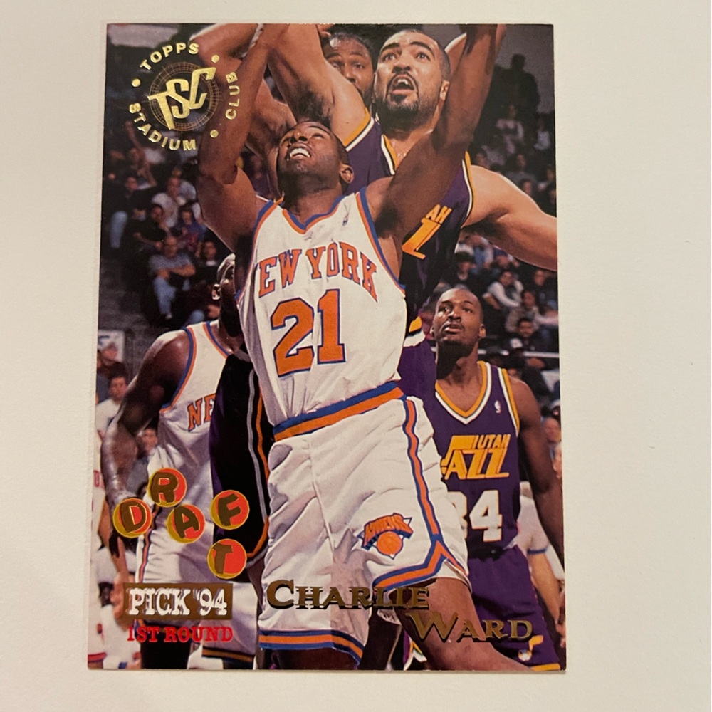 1994-95 Topps Stadium Club #340 Charlie Ward Rookie Card